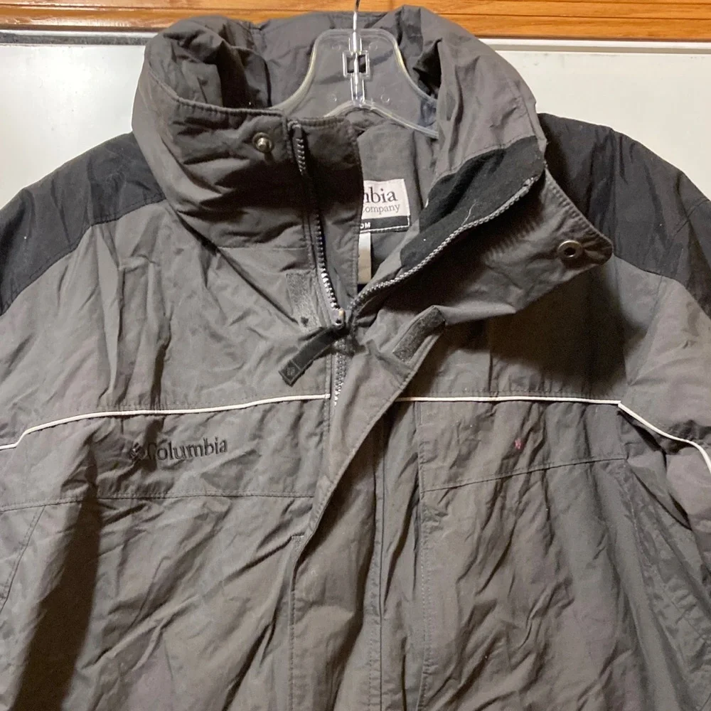 Columbia Men's Charcoal and Black‎ Performance Jacket L